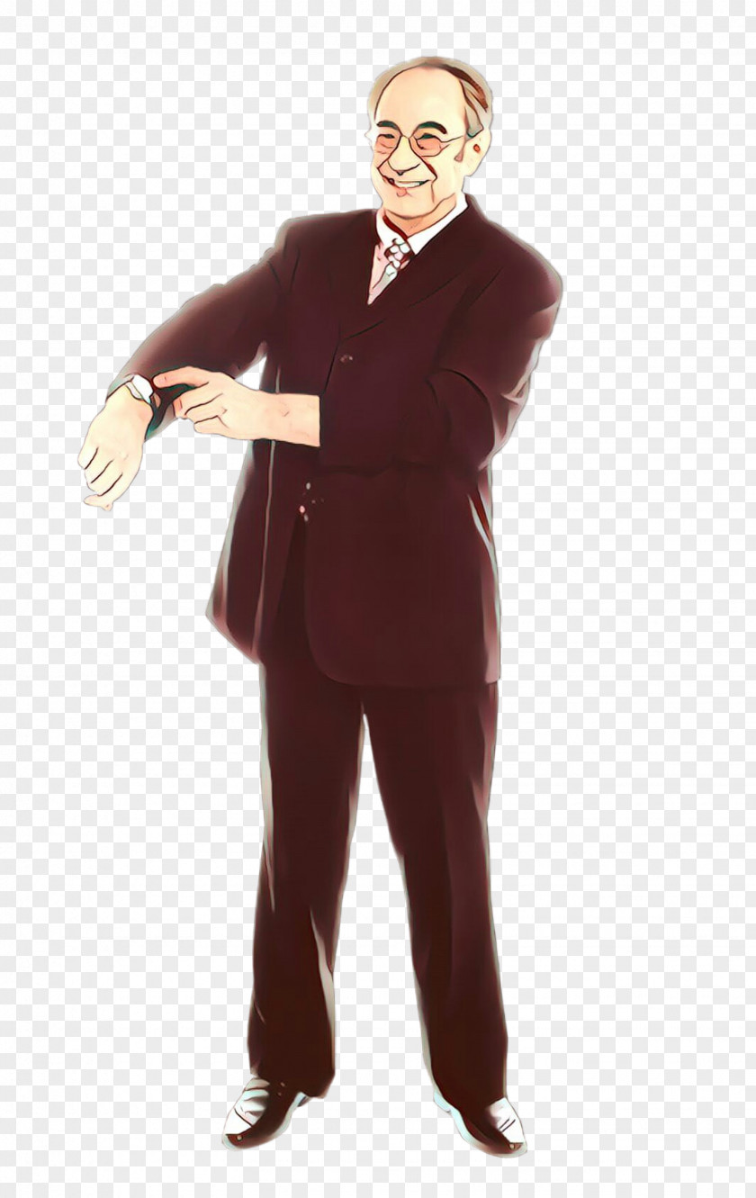 Standing Suit Gentleman Formal Wear Male PNG