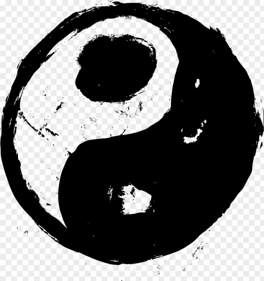 Yin Yang And Black White Symbol PNG