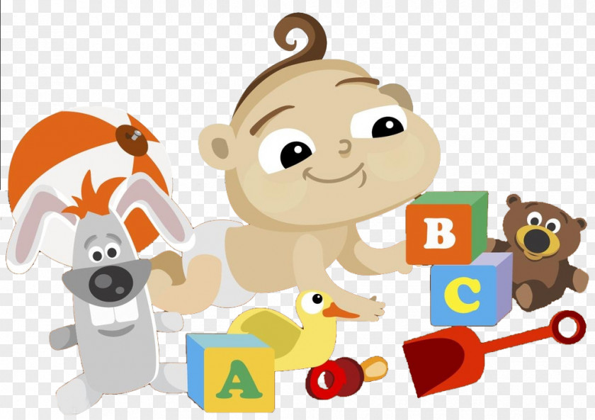 Baby Playing Toy Building Blocks Bear Block Play PNG