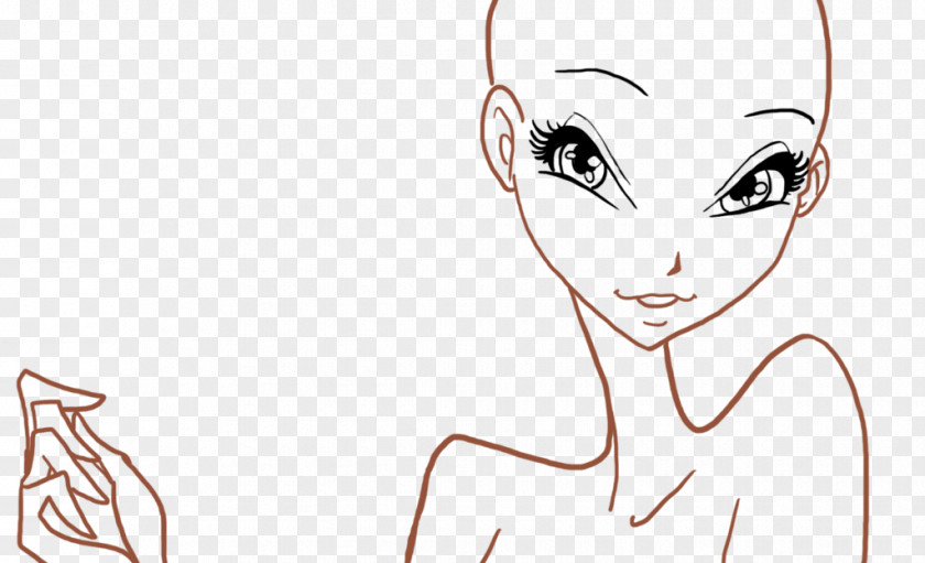 Eye Winx Sirenix Line Art PNG