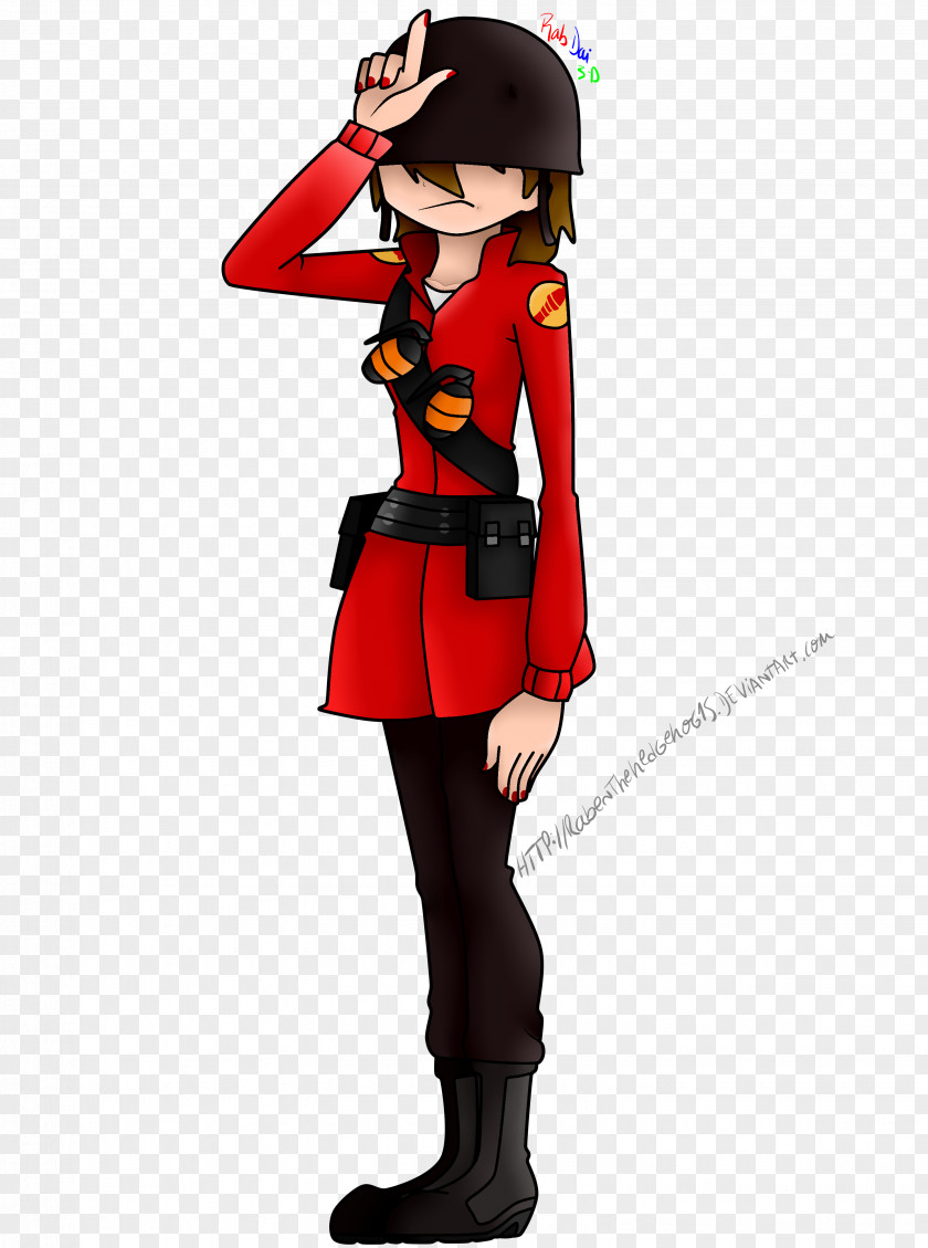Female ART Team Fortress 2 Soldier Medic Cartoon Fan Art PNG