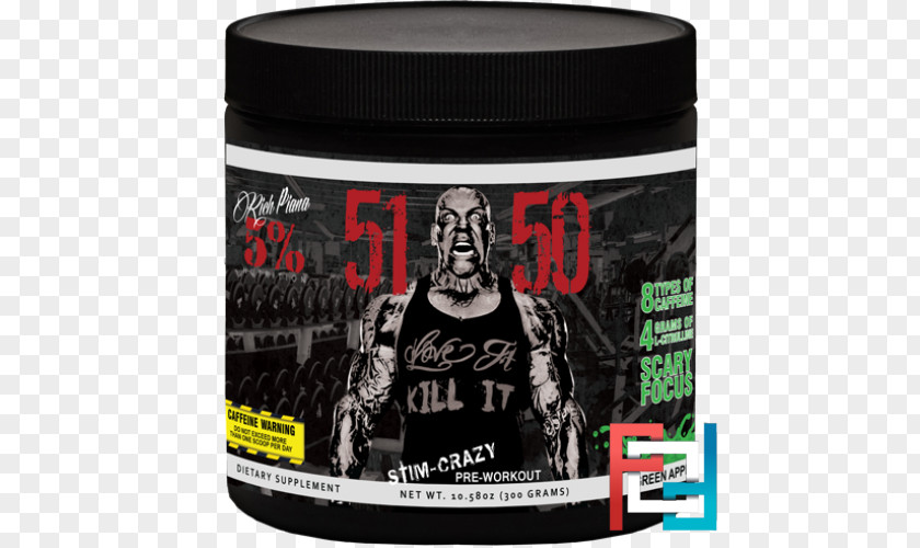 Rich Piana Dietary Supplement Pre-workout Sports Nutrition Bodybuilding PNG