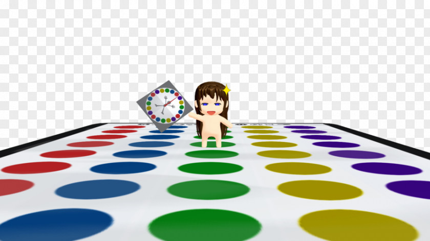 Twister Board Game Player PNG