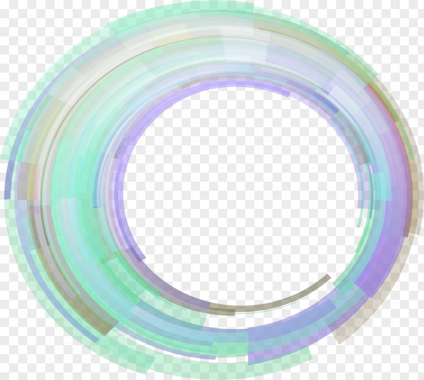 Hand Painted Colorful Circle PNG