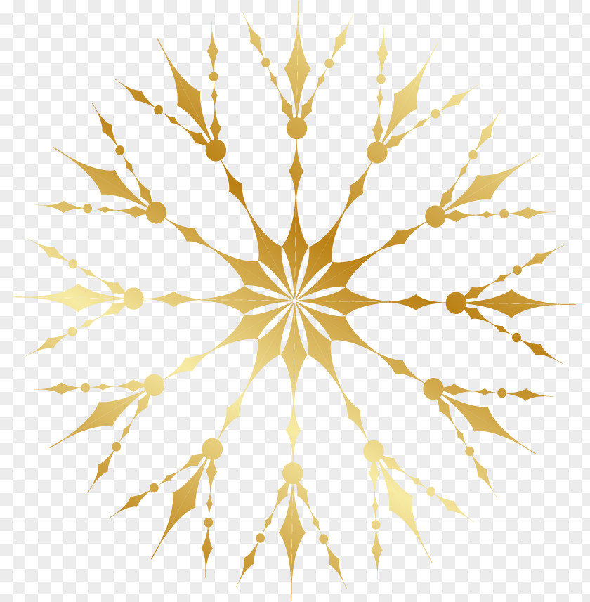 Luxury Golden Flower Gold PNG