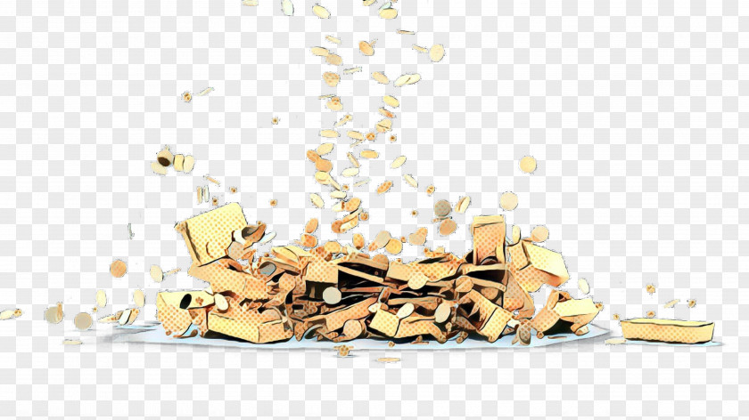 Metal Confetti Gold Background PNG