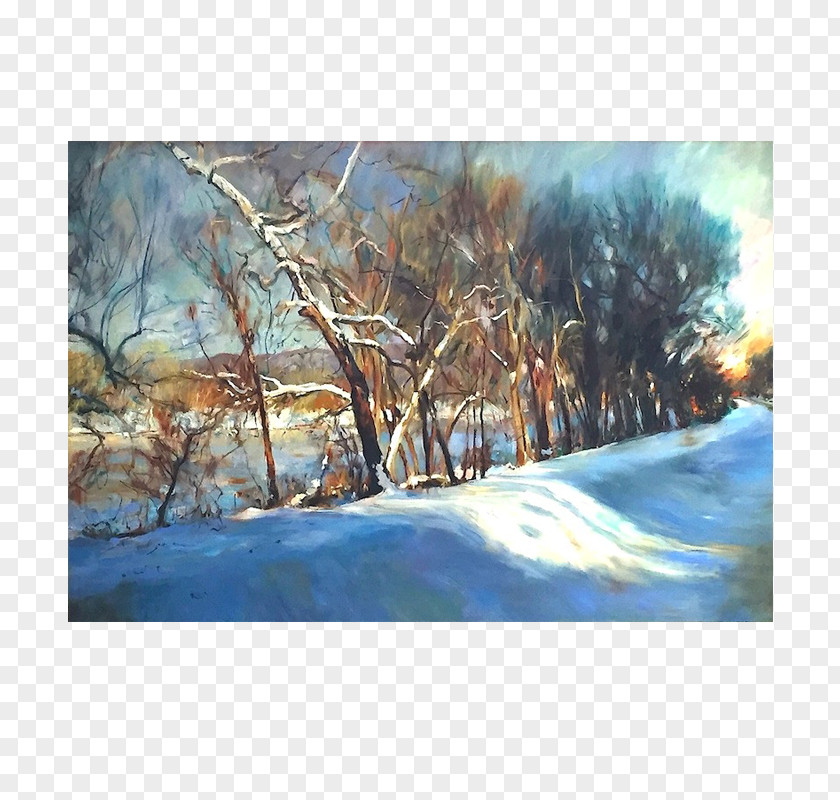 Painting Watercolor Modern Art Canal At Lumberville PNG