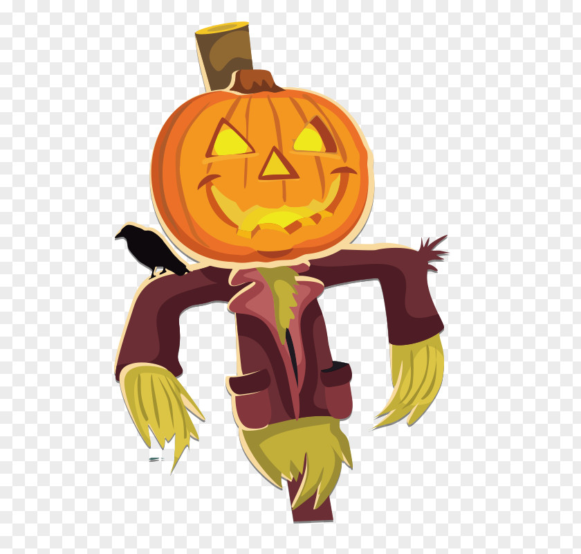 Pumpkin Scarecrow Clip Art PNG