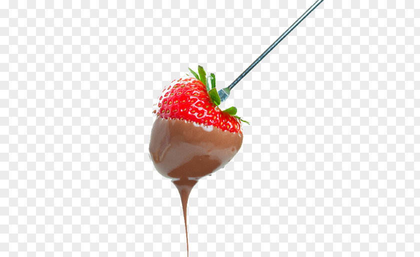 Strawberry Chocolate Fondue Food Eating PNG