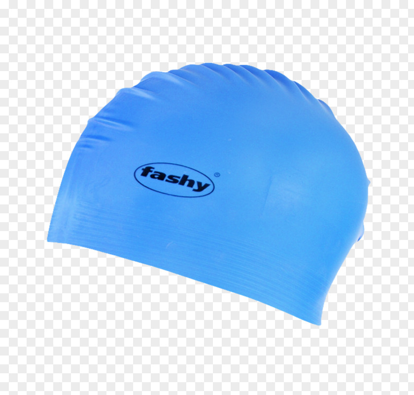 Swimming Latex Swim Caps Blue PNG