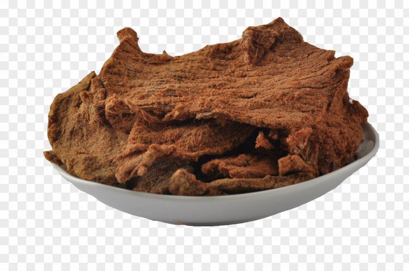 A Plate Of Beef Jerky Bakkwa Dish PNG