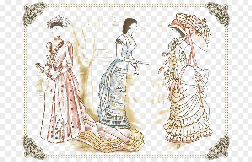 Ancient Different Sectors Of The Woman Illustration PNG