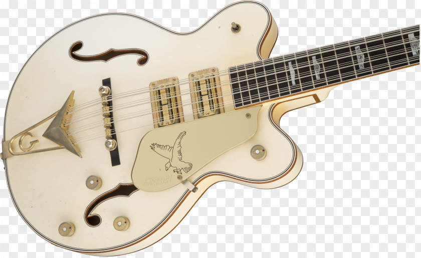 Bass Guitar Gretsch White Falcon Twelve-string Musical Instruments String PNG