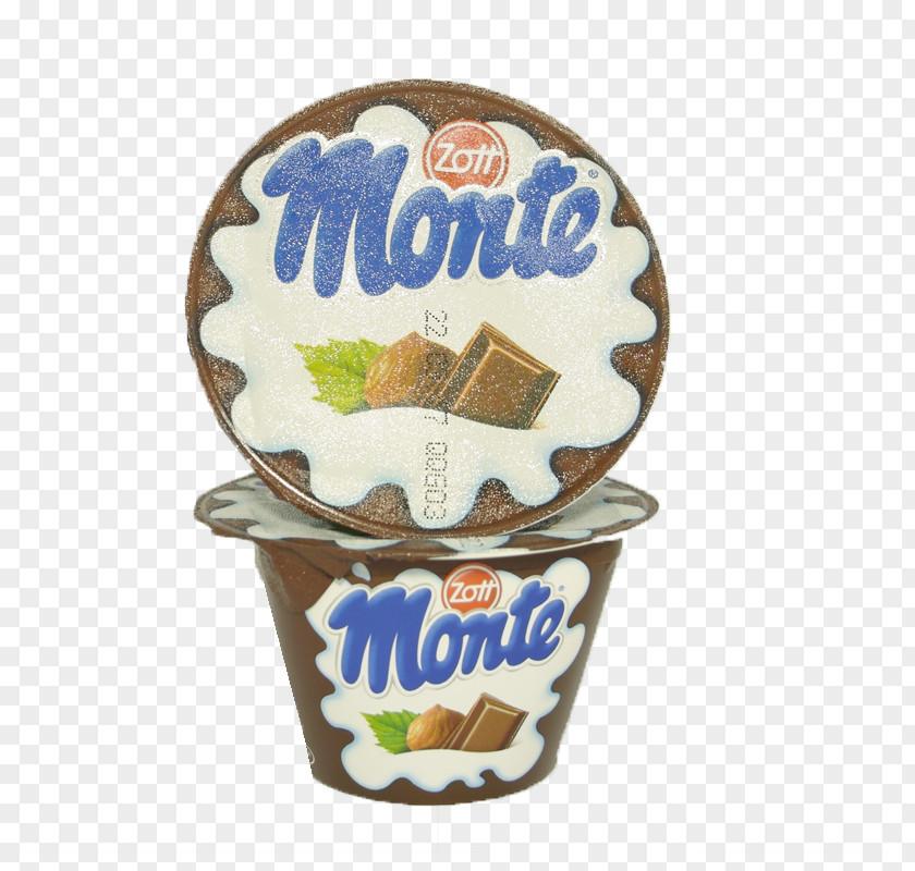 Milk Cream Monte Zott Dessert PNG