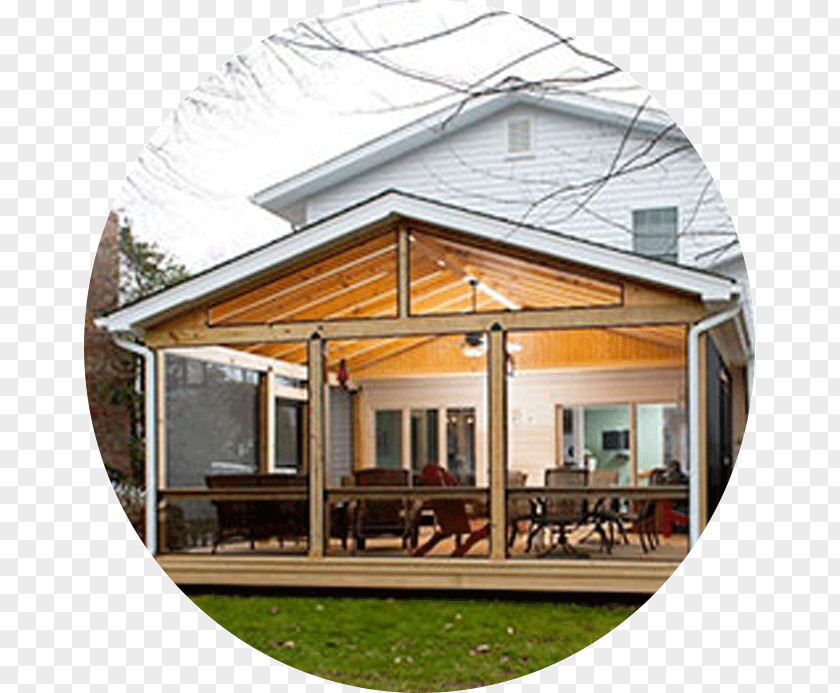 Screened In Patio House Room Porch Roof PNG