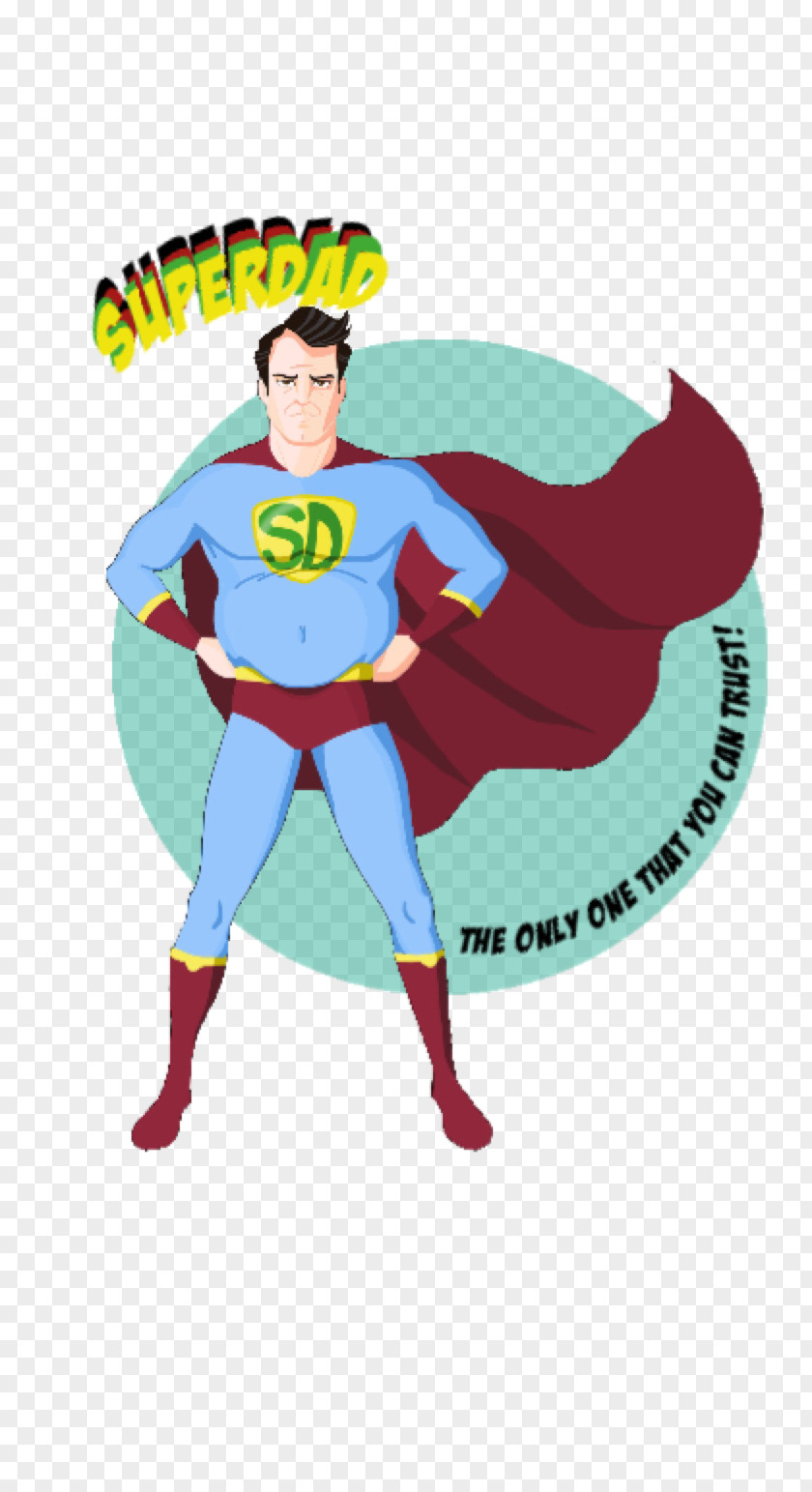 Superdad Superman Clip Art PNG