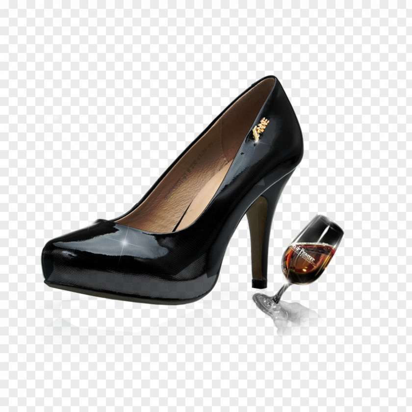 High Heels And Wine High-heeled Footwear Shoe PNG