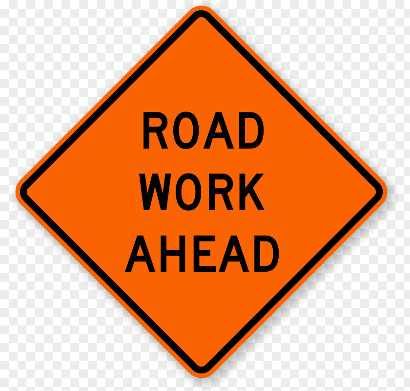 Road Sign Roadworks Traffic Construction National Capital Industries PNG