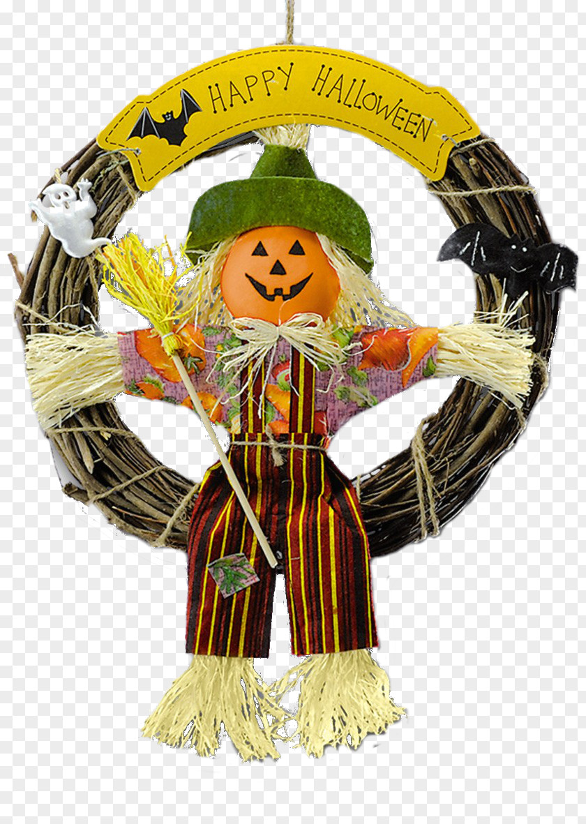 Scarecrow Christmas Ornament Photography PNG