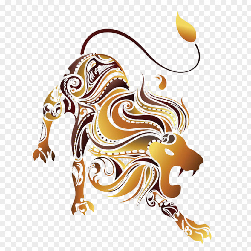Art Lion Picture Material Leo Zodiac Astrological Sign Horoscope Astrology PNG