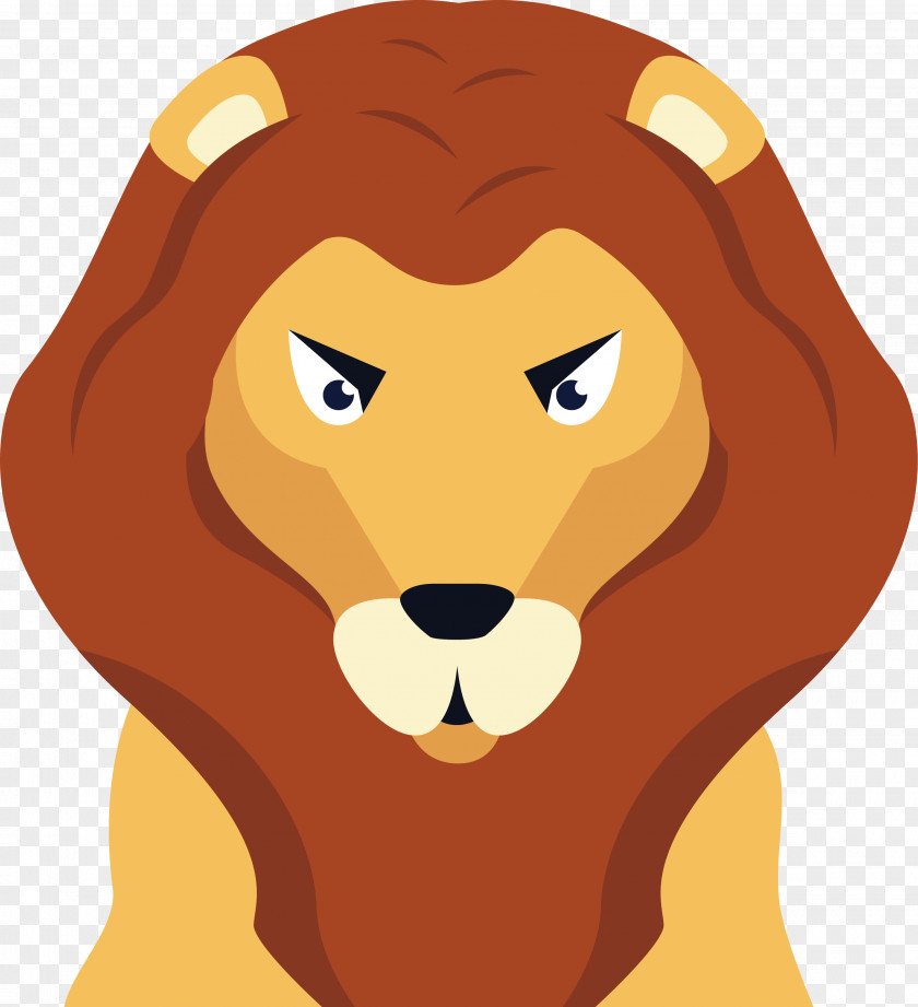 Fierce Lion Clip Art PNG