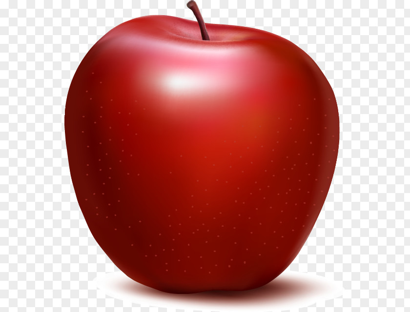 Fresh Red Apple Painted Pattern Clip Art PNG