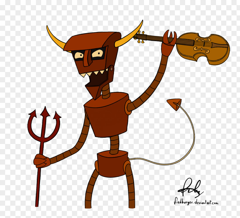 Futurama Devil Robot Hell Piranha Panik PNG