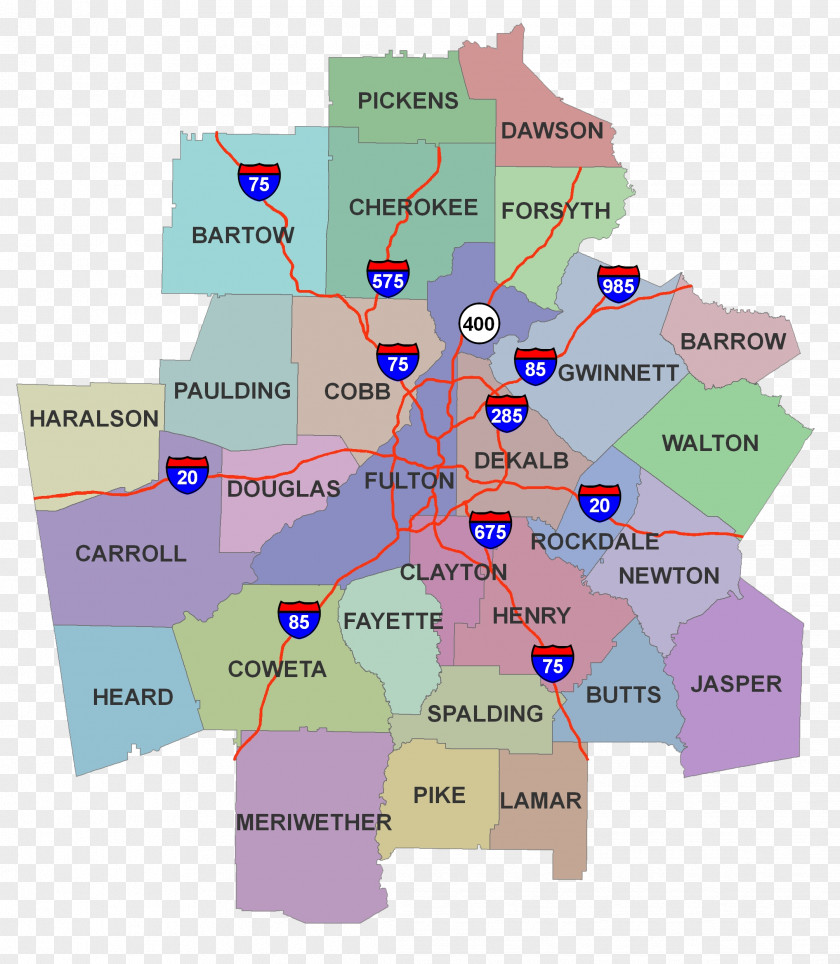 Map East Atlanta Riverdale Sandy Springs Neighbourhood PNG
