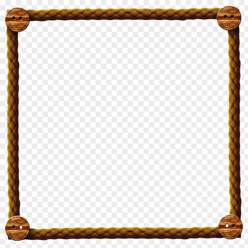 Rectangle Picture Frame Wood PNG