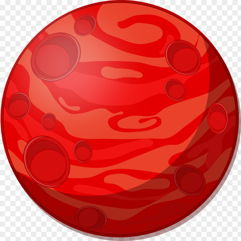 Round Ball Cartoon Mars Planet Clip Art PNG