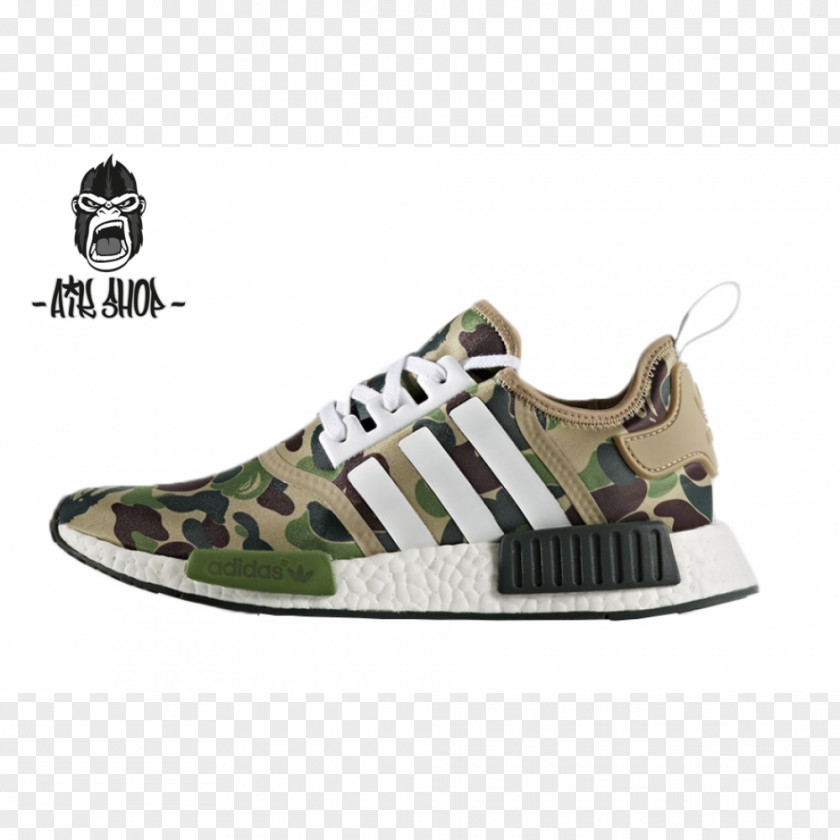 Adidas Bape X NMD R1 Sneakers Shoe Boost PNG
