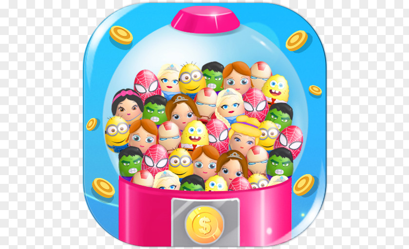 Android Kinder Surprise Eggs GumBall Machine Game For Kids Chocolate PNG