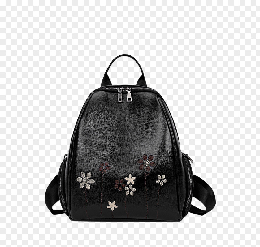 Leather Hoodie Backpack Handbag Satchel Woman PNG