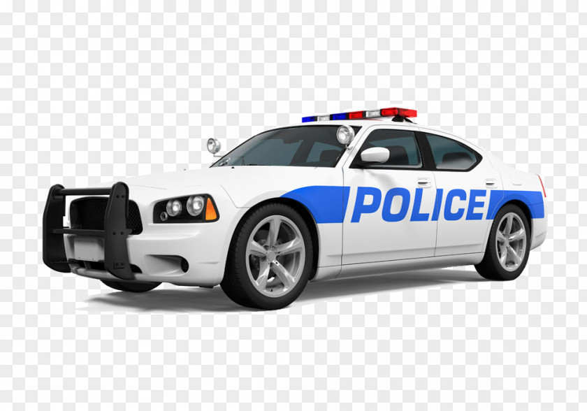 White Police Car Officer PNG
