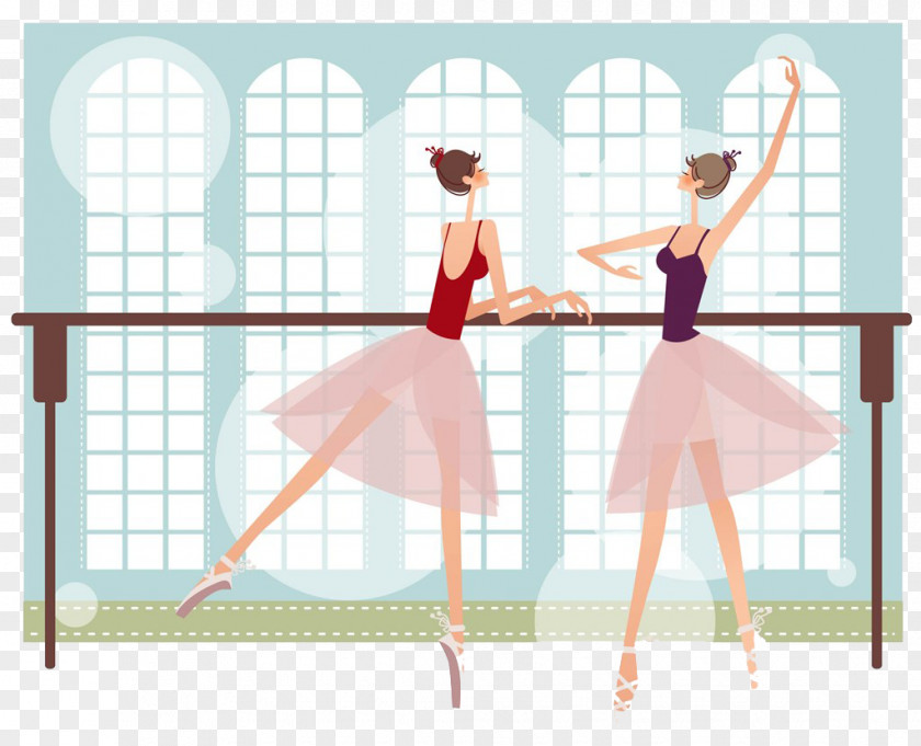 Cartoon Ballet Dancer Shoe Illustration PNG