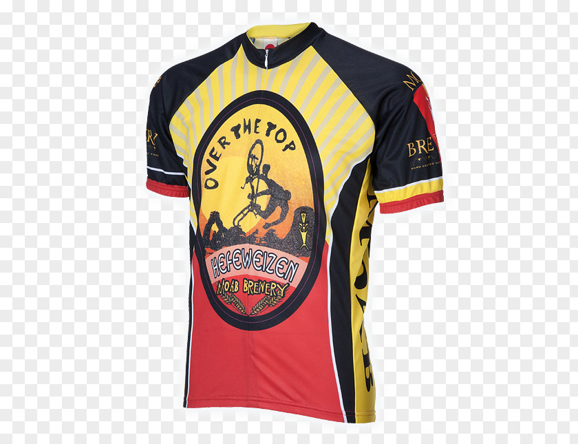 Cycling Jersey T-shirt Moab Brewery Sleeve PNG