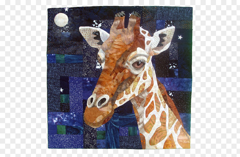 Giraffe Sewing Pattern Quilting Quilt Art Mini Quilts PNG