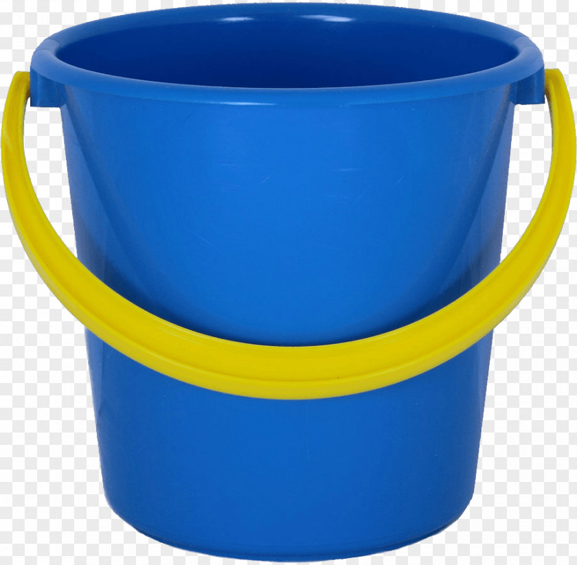 Plastic Blue Bucket Image PNG