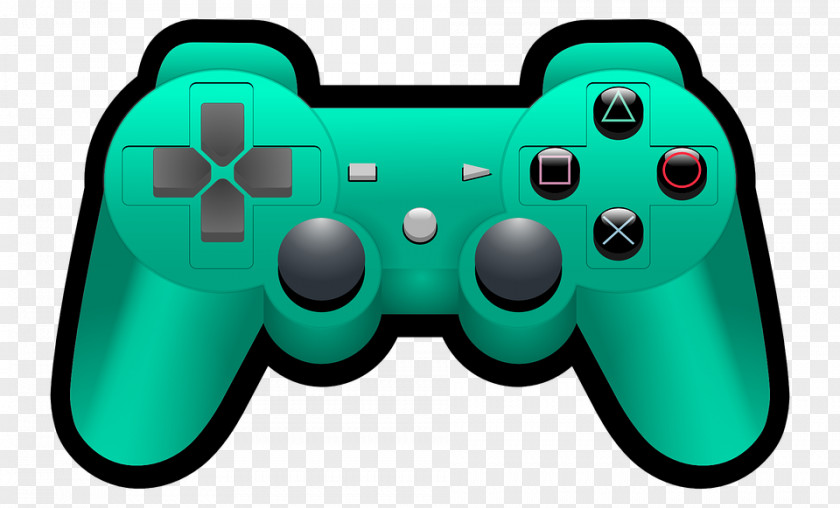 Simple Keyboard Design Minimalist Green Xbox 360 Controller Wii Game Video Clip Art PNG