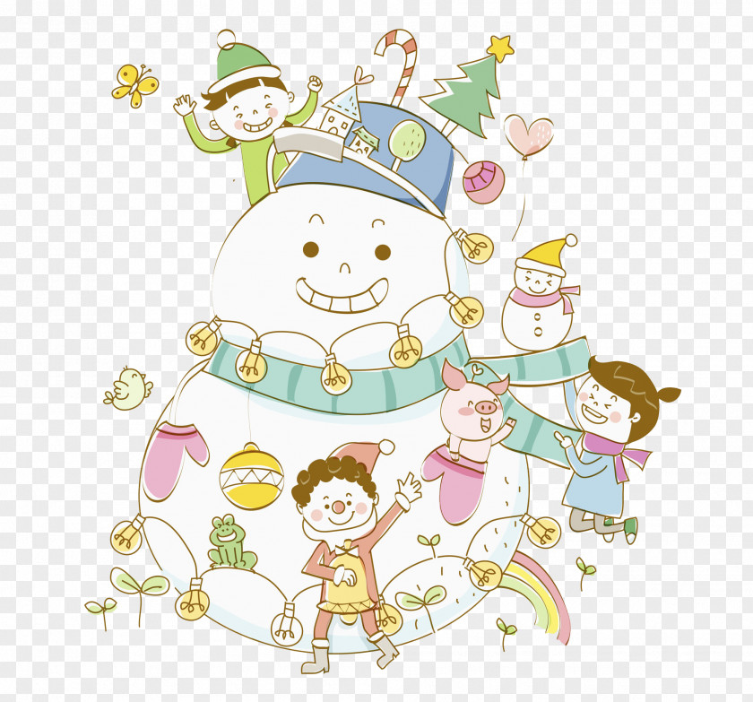 White Snowman Stock Photography PNG