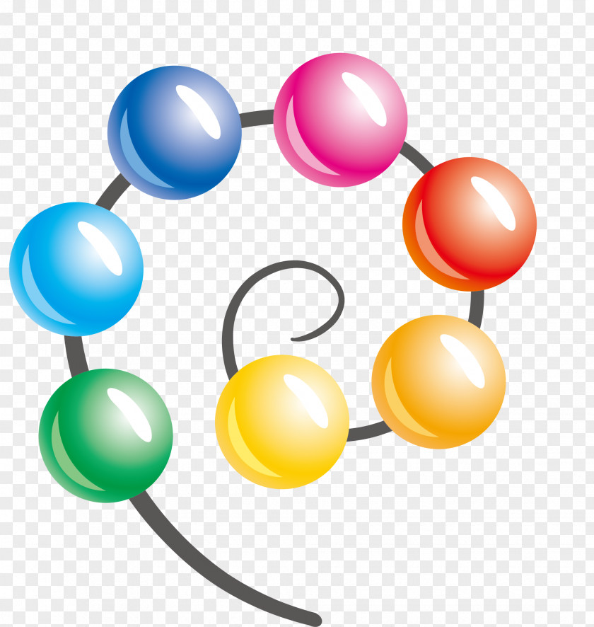 Creative Color Ball Vitamin A Clip Art PNG