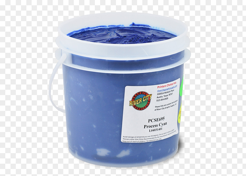 Cyan Plastisol Plastic Phthalate Printing Ink PNG