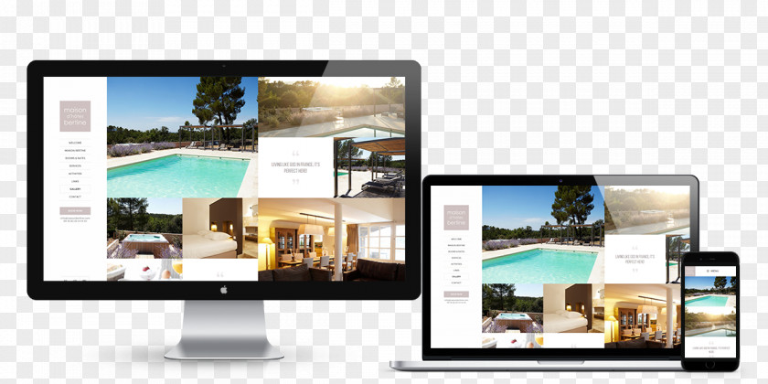 Hotel Guest House Web Design PNG