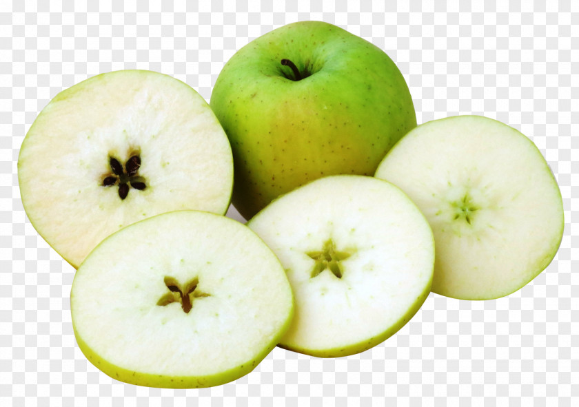 Apple With Slices Granny Smith Food PNG