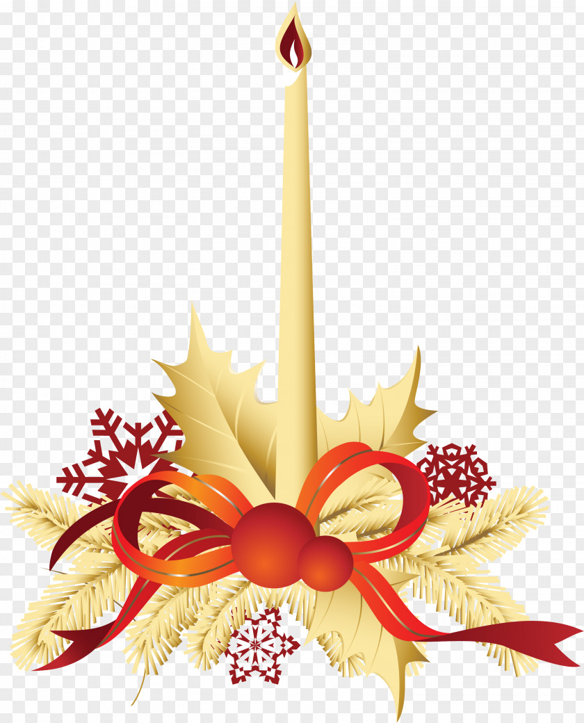 Candle Christmas Ornament New Year Clip Art PNG