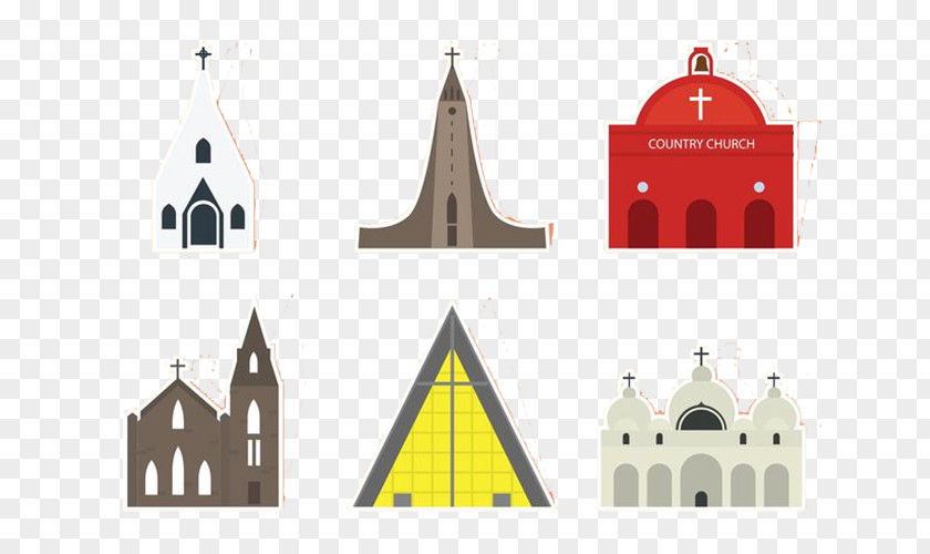 Features Classic Architecture Landmarks Church Euclidean Vector PNG