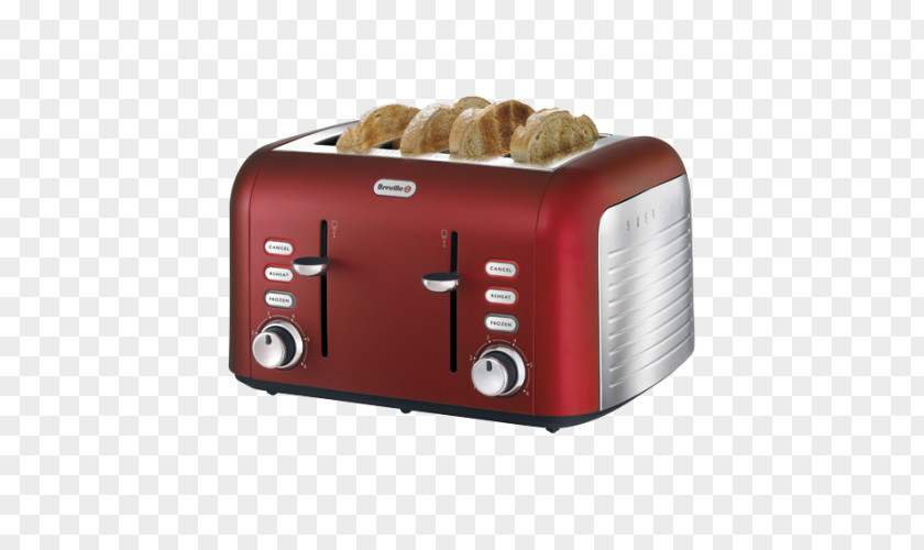 Kettle Breville BTA840XL Die-Cast 4-Slice Smart Toaster Opula 4-slice Stainless Steel Toaster, Candy Skrudintuvas VTT728X PNG