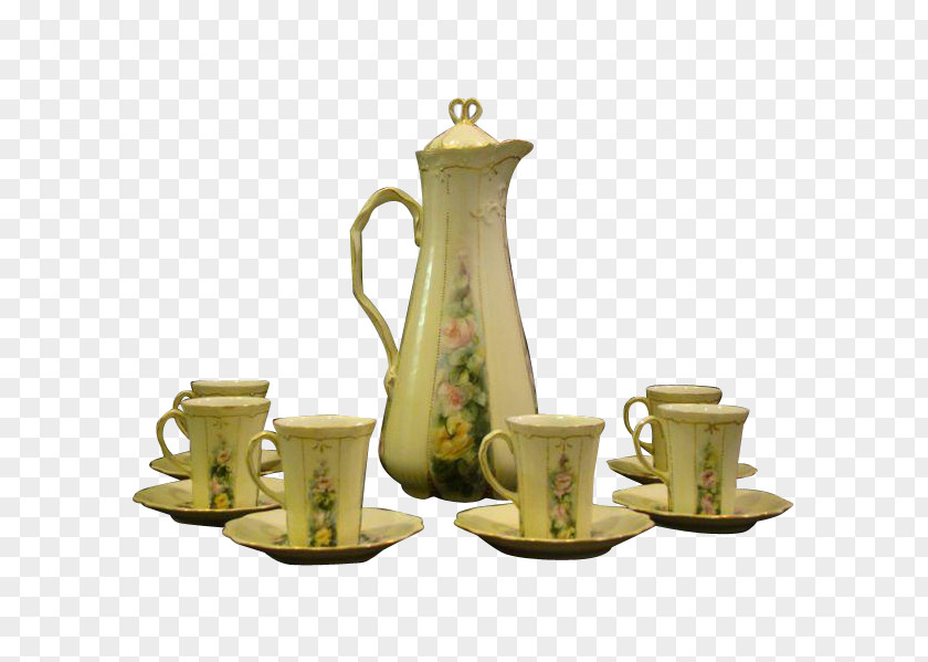 Kettle Jug Porcelain Coffee Cup Teapot PNG