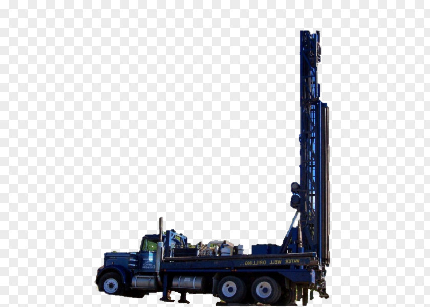 Well Drilling Machine Crane Augers PNG