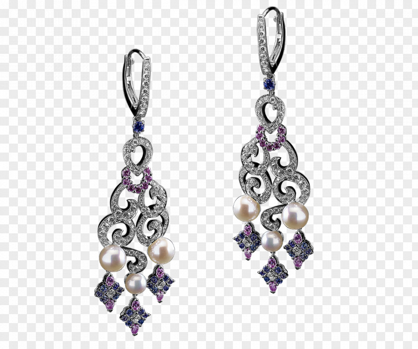 Jewellery Amethyst Earring Body Purple PNG